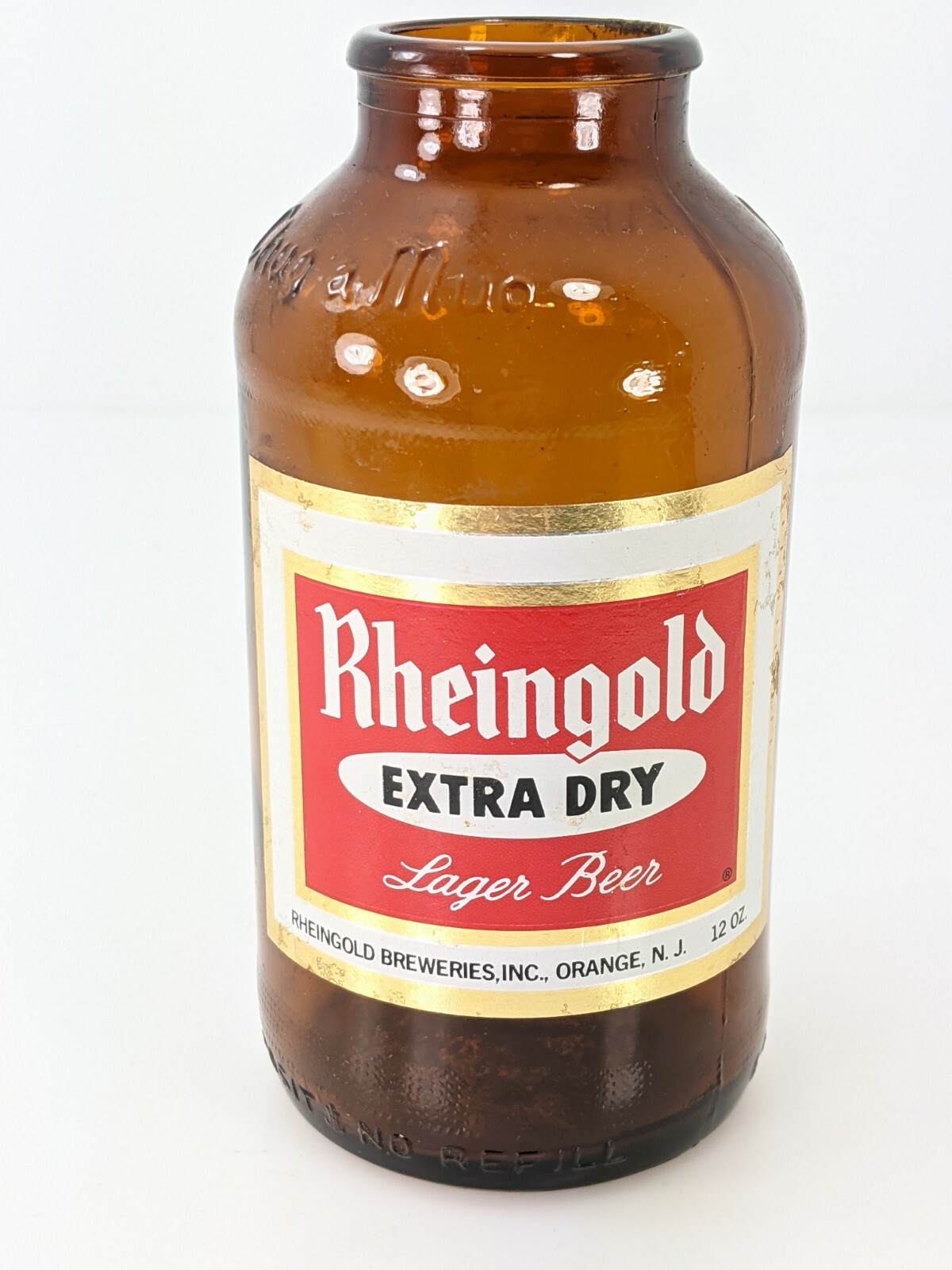 Chug-a-Mug w/ Paper Label Rheingold Breweries Orange NJ Wide Mouth Beer  Bottle | eBay