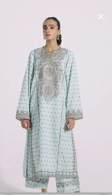 New Women Pakistan Shirt and pants Size M By Ethnic ( Not Khadi,aghanoor, JJ)