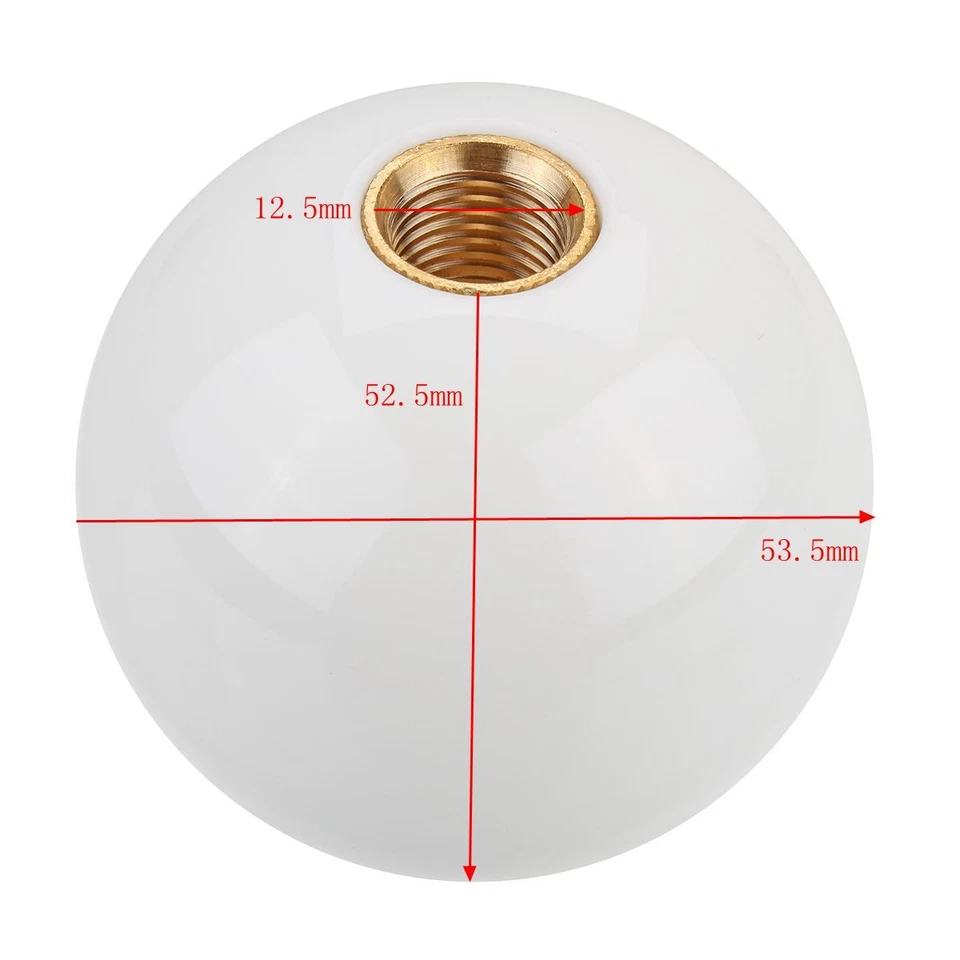 1 Juego Universal 5 Velocidades Coche MT Manual Bola Redonda Perilla de Cambio Palanca de Cambio Foto 3 de 4