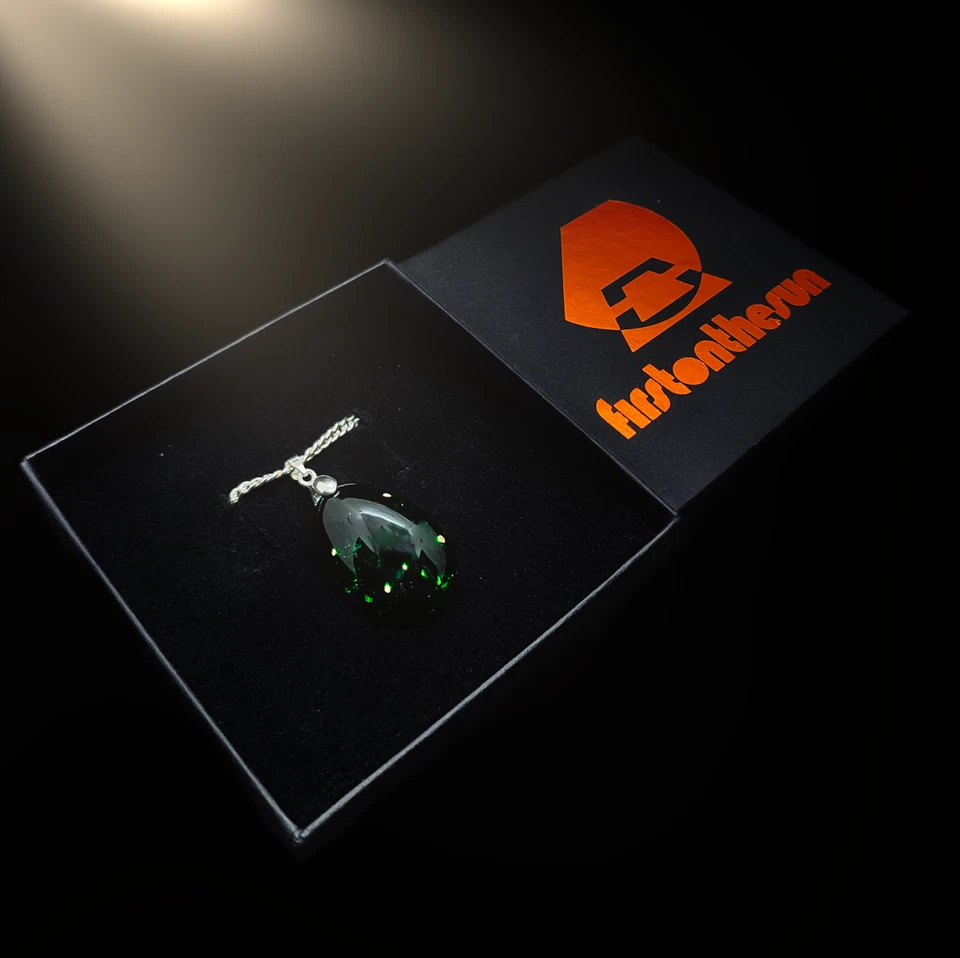 Orgonit Amulett "Nilerwachen" Smaragd Anhänger │ Edelstein Orgon │Grünes Juwel - Bild 2 von 4