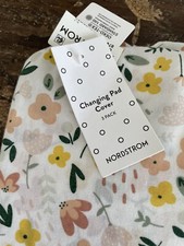 Nordstrom Baby Changing Pad Cover Assorted 3 Pack Floral  Solid Print, NWT