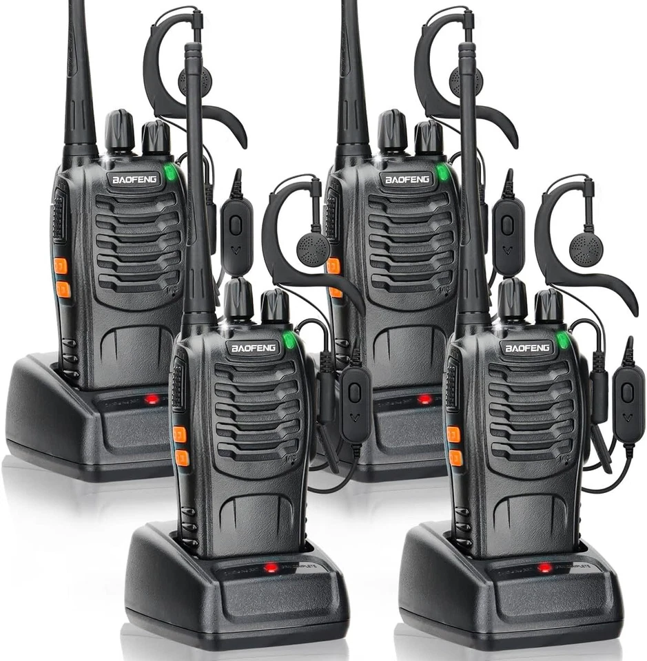 2/4X Baofeng Walkie Talkie BF-888S Sprechfunkgeräte Handfunkgerät Set 16Kanäle