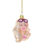 Barbie With Sunglasses Glass Christmas Ornament New 2024 GL-327-B Cody Foster