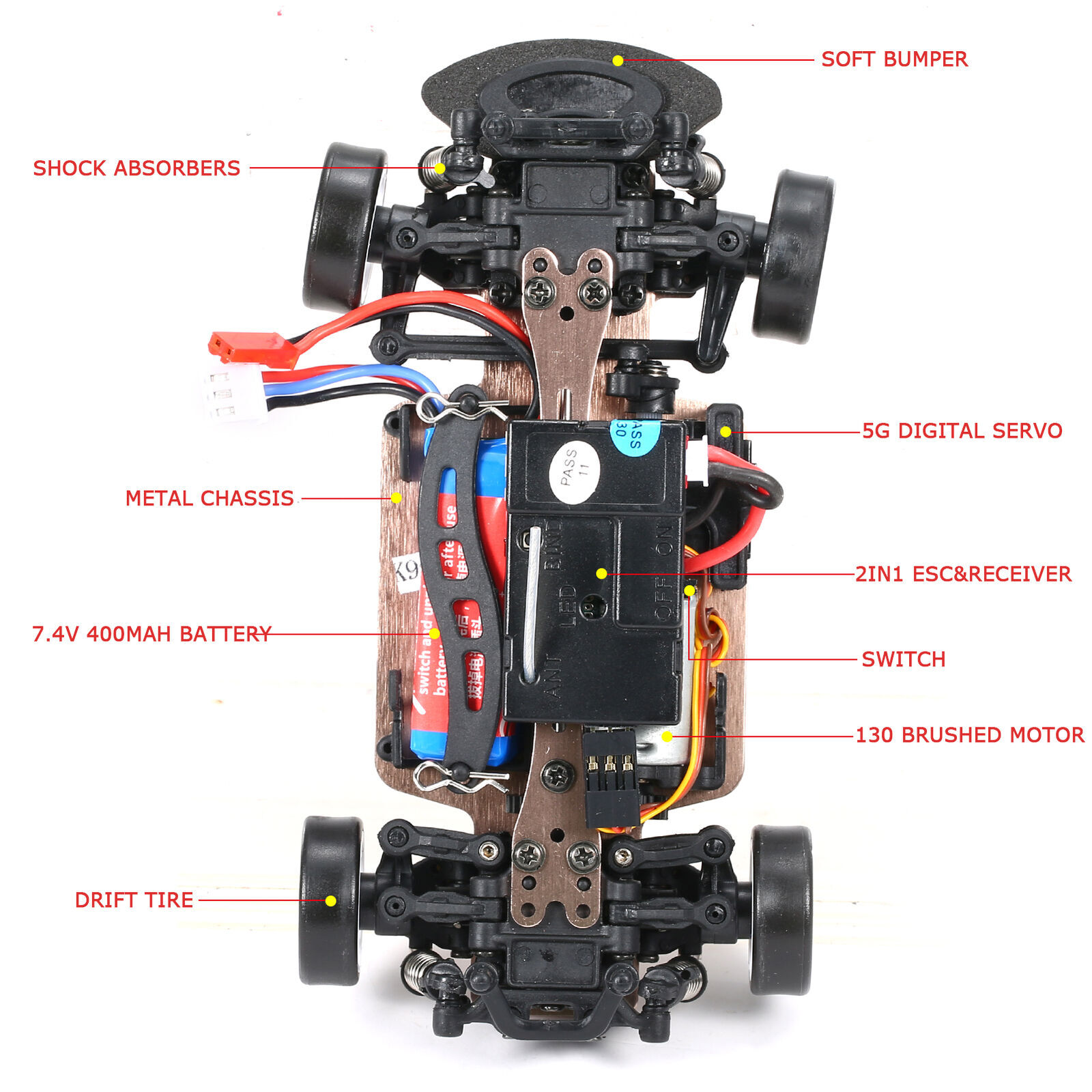 WLtoys K969 RC Drift Car 1/28 2.4GHz 4WD 30km/H High Speed Kids Gift