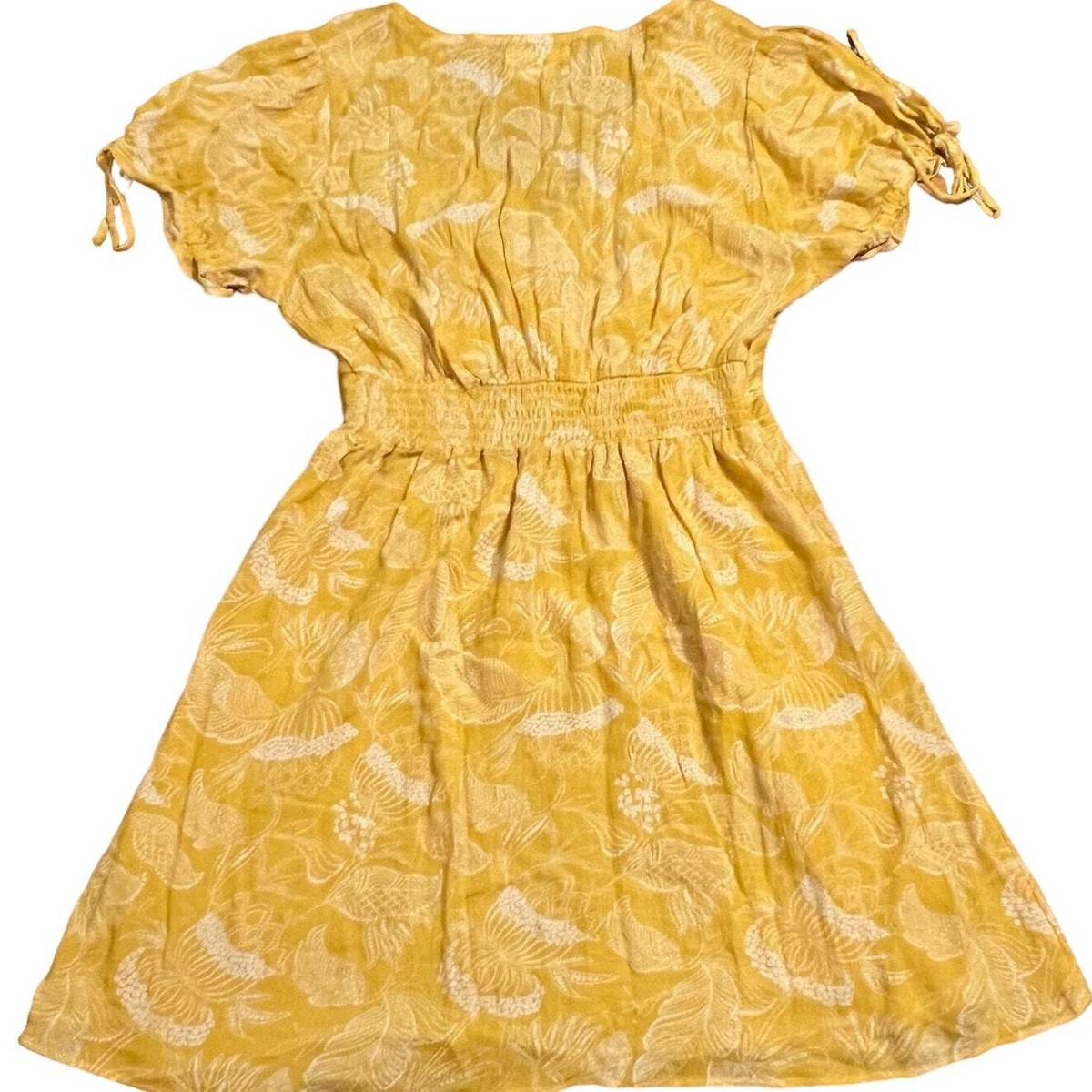 Urban Outfitters Yellow Floral Mini Dress Size Medium Smocked V Neck Flowy | eBay Urban Outfitters Yellow Floral Mini Dress Size Medium Smocked V Neck Flowy | eBay