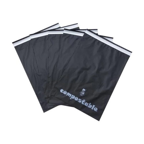 100% Eco-Friendly Black Biodegradable Mailing Bags Compostable Self-Seal Envelop - Picture 12 of 24