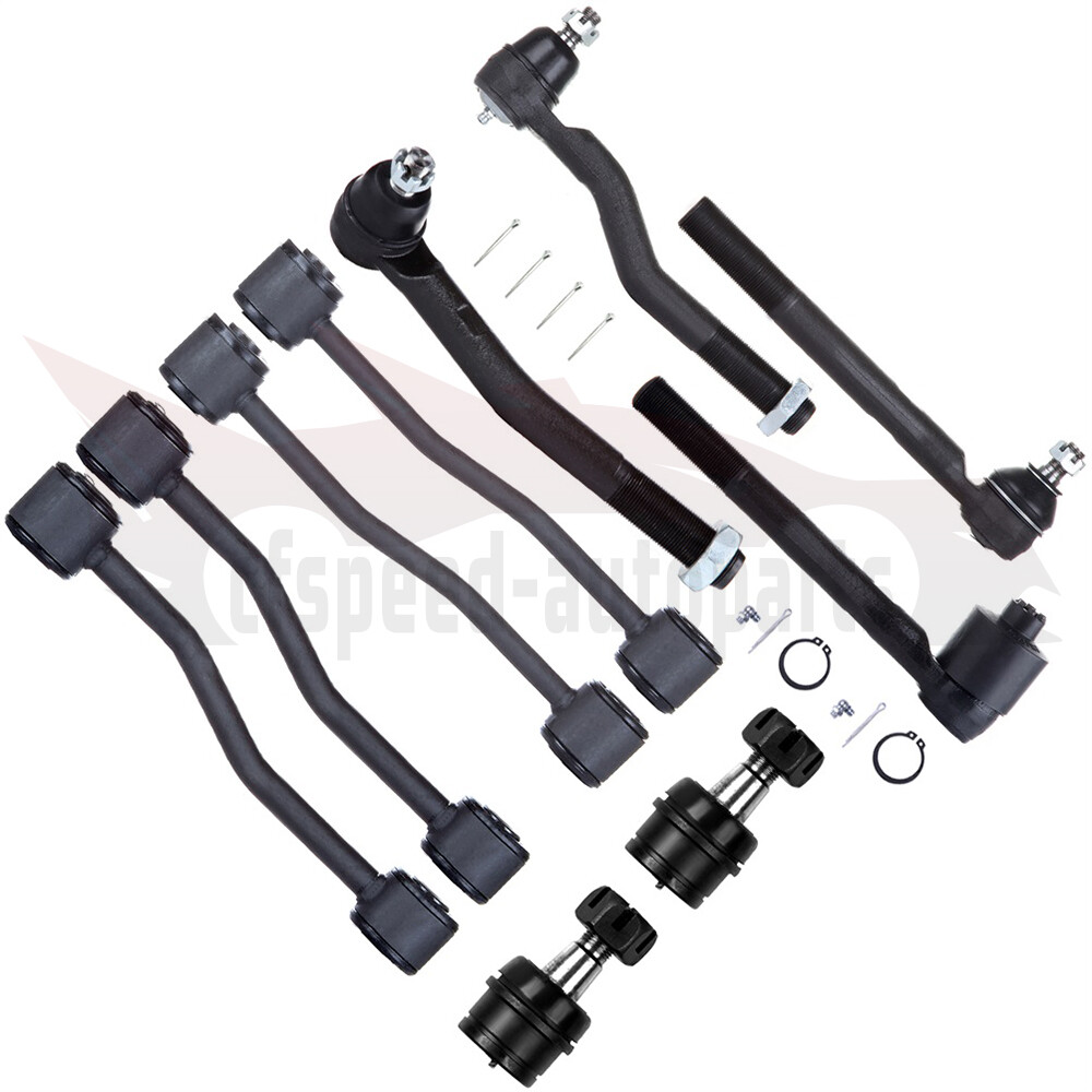 10pcs Suspension Kit for 1999-2004 Jeep Grand Cherokee - Ball Joints, Sway Bar Links, Tie Rods