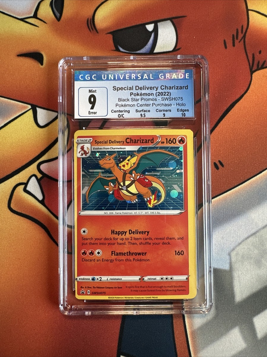 Pokemon Special Delivery Charizard Promo SWSH075 CGC 9 ERROR