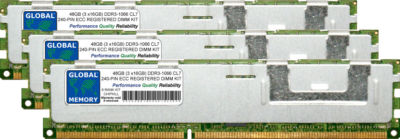 48GB (3x16GB) DDR3 1066MHz PC3-8500 ECC Reg Mac Pro (2009-MID 2010-MID 2012) RAM