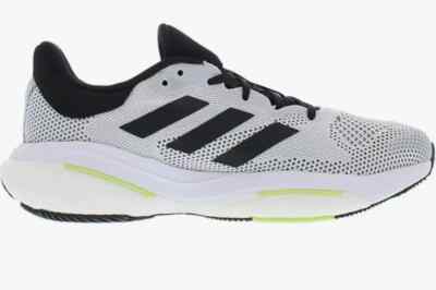 Adidas SolarGlide 5 White/Black/Green GX5472 Men's Size 9.5