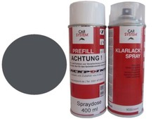 Spray Cans Set Each 400ml Base Coat Ral 7015 Slate-Gray + 1K Clear Varnish Pain