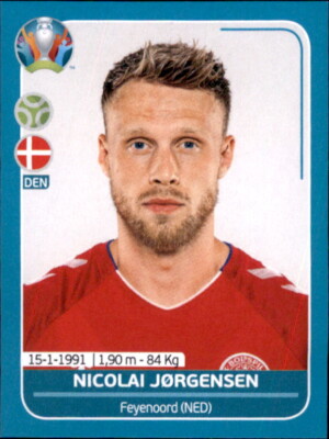 European Championship 2020 Preview - Sticker DEN26 - Nicolai Jorgensen - Denmark