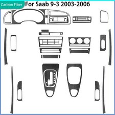 26pcs Real Carbon Fiber Whole Interior Upgrade Trim Kits For Saab 9-3 2003-2011