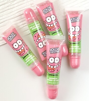 5 Pack~Jolly Rancher WATERMELON Flavored Lip Gloss Balm - 0.20 oz/ea