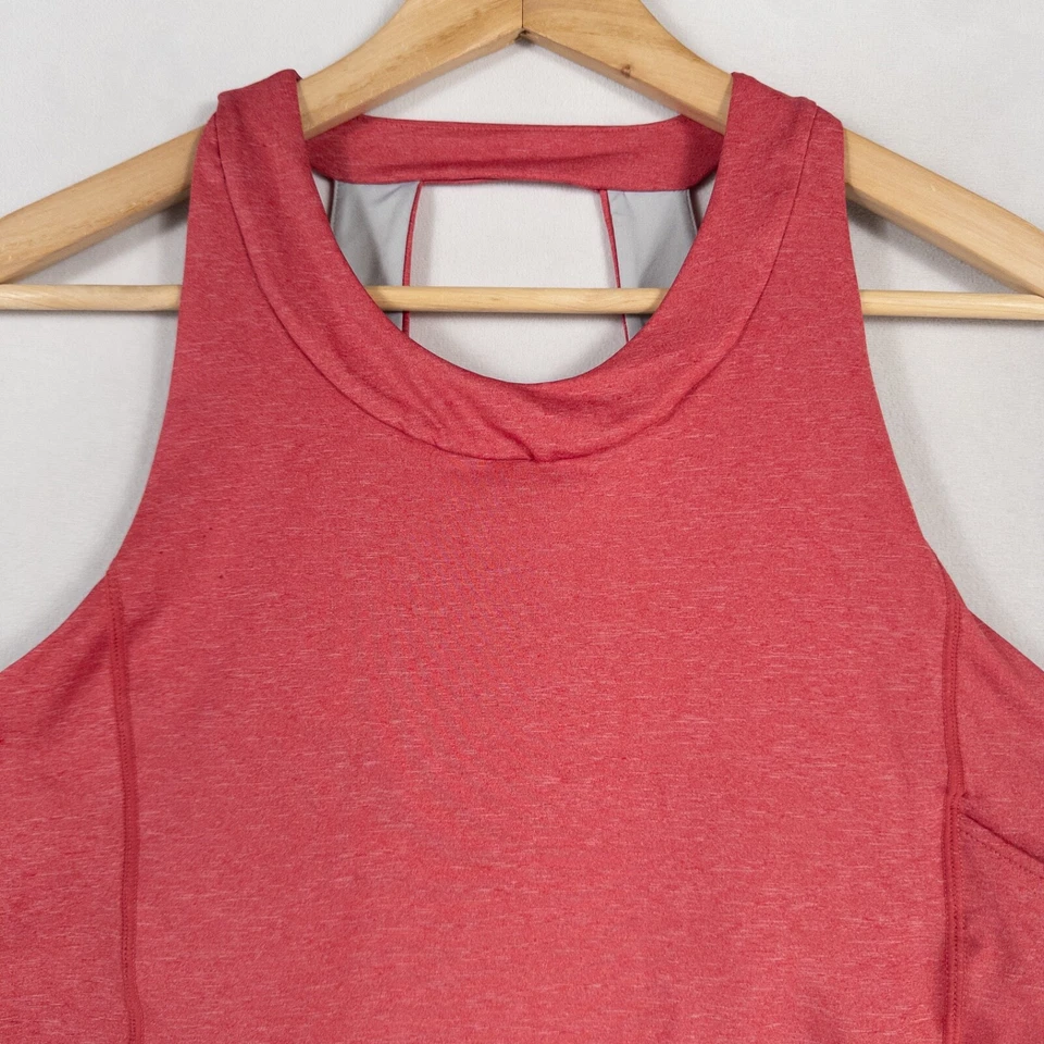 Camiseta sin mangas Outdoor Research para mujer mediana roja espalda deportiva senderismo bolsillo Foto 2 de 4