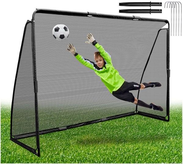 FußBalltor 240X170Cm Erwachsene Stabil Leicht KinderfußBalltor Fussball FußBall-image