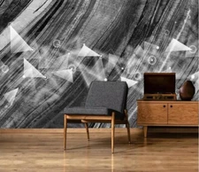 3D Black Art Graphic G9834 Wallpaper Wall Murals Removable Self-adhesive Honey