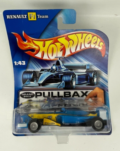 Hot Wheels Grand Prix Blue Renault  Formula 1 F1 Pullbax 1:43 Friction Indy Car - Picture 1 of 3