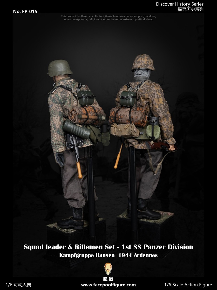Facepoolfigure 1:6th 1st SS Panzer Division Squad Riflemen Soldier