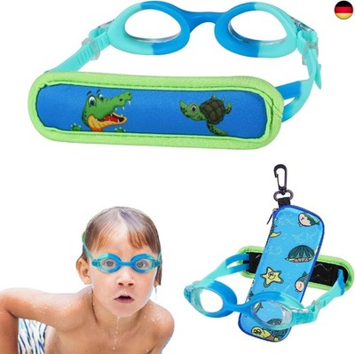 RUIGAO Toddler Swim Goggles Age 2-5, Toddler Goggles No Hair Pull Strap, Kids