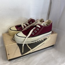 rare USA Vintage Converse Made in USA Low Top Sneakers Maroon small kid size 10