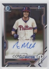 2021 Bowman Chrome Prospects Auto Nick Maton #CPA-NM Auto 15r3
