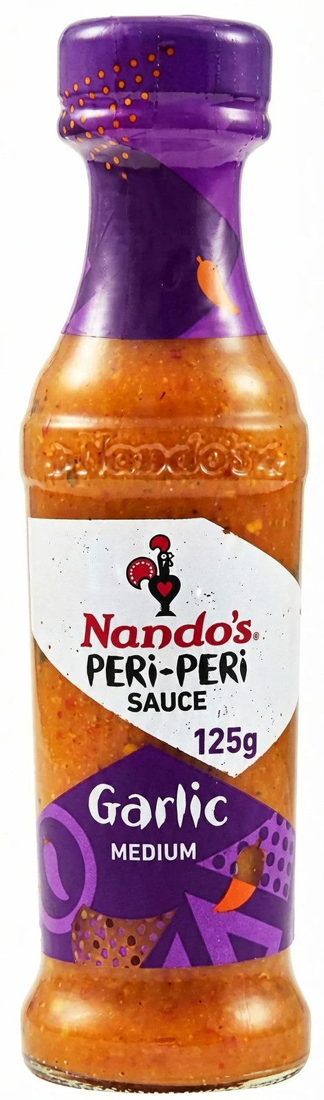 Nando's Garlic Medium Peri-Peri Sauce 125g Dutch Chilli Condiment