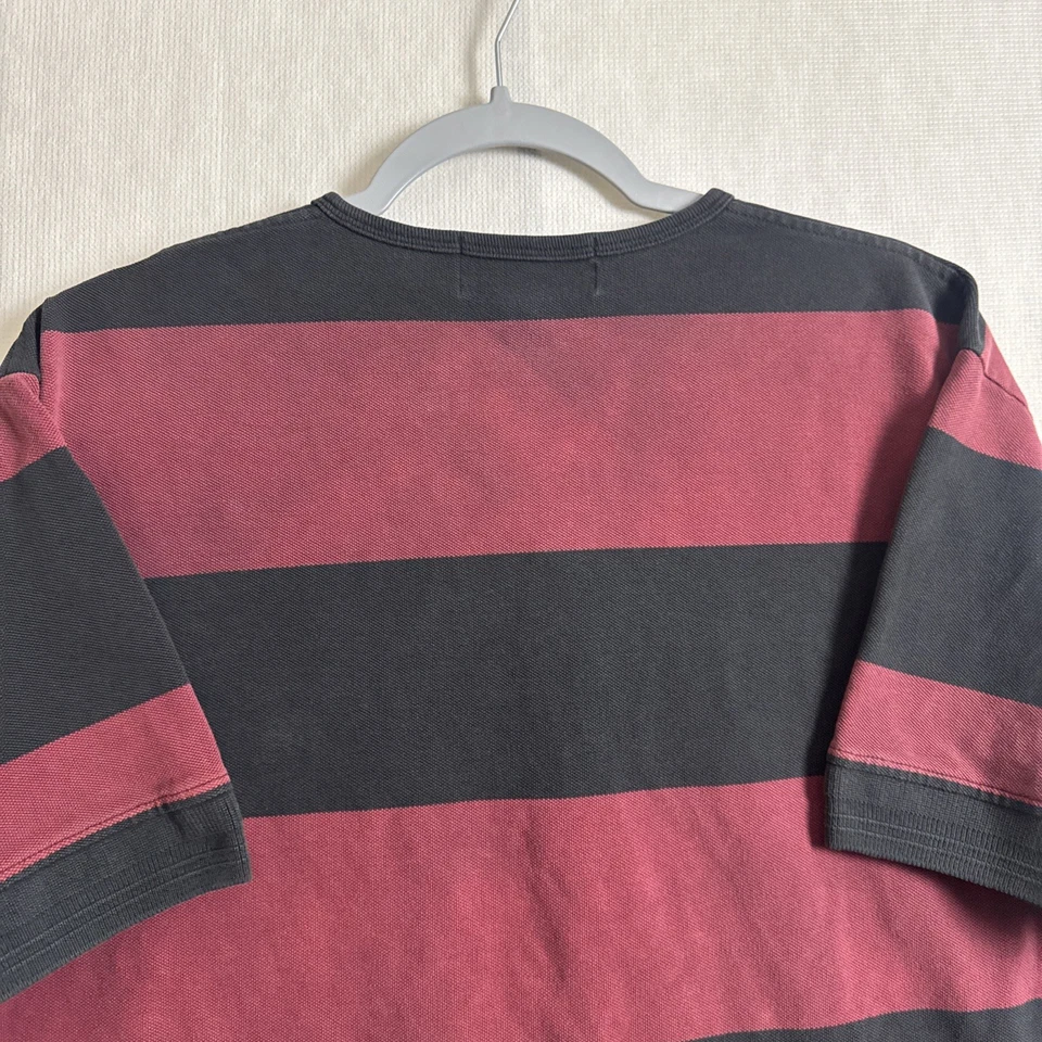 Винтажная мужская футболка Polo Sport Ralph Lauren размер Large в полоску Henley - Изображение 4 из 4