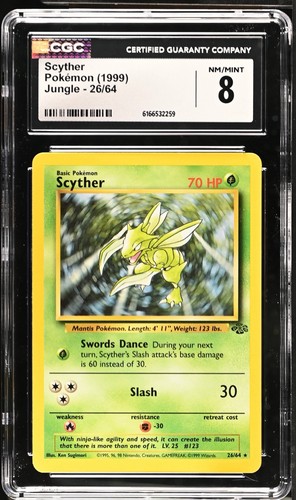 Scyther (Unlimited) graded CGC 8 for sale on eBay