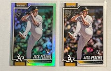 2026 Topps Series 1 Jack Perkins RC Lot x1 Rainbow x1 Base A’s 