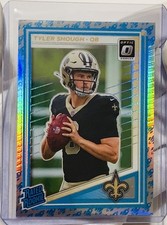 Tyler Shough Rocket Ship Emoji 2025 Donruss Optic Rated Rookie RC Saints #223