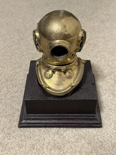 Miniature Deep Dive Scuba Helmet On Stand