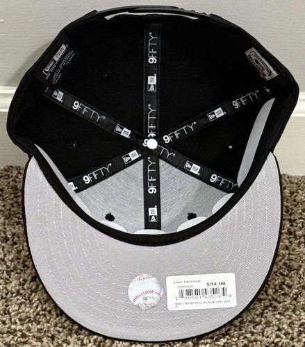 Los Angeles Dodgers New Era 9FIFTY Negro Dorado Rosa Serie Mundial Gorra Snapback - Imagen 4 de 4