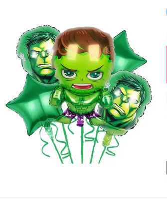 Hulk 5pc Balloon Marvel Birthday Balloons Incredible Super Heroes Decorations
