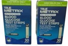 True Metric Blood Glucose Test Strips 30 Count x2 (60 Count) Exp. 2026