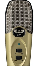 CAD U37 USB Condenser Microphone Tested Working with Mount Gold and Black