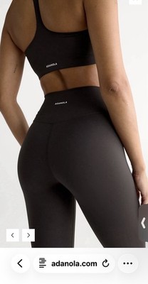 ADANOLA Ultimate High Rise Ankle Leggings Coffee Bean Size Small