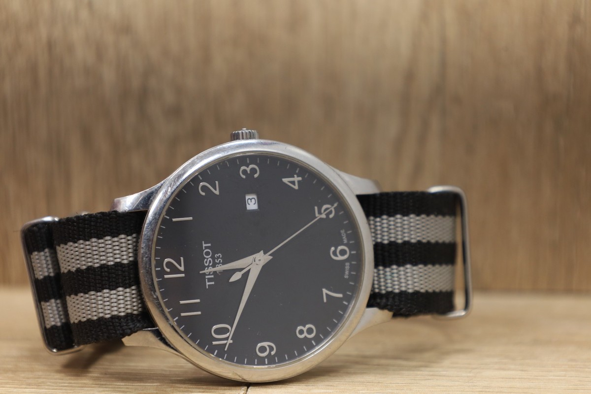 Tissot Tradition T063610 A Quartz Men's Calendar Watch Nylon Strap