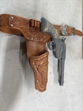 RARE VINTAGE 45 SMOKER TOY PISTOL W Holster PRODUCT ENGINEERING of PORTLAND, OR