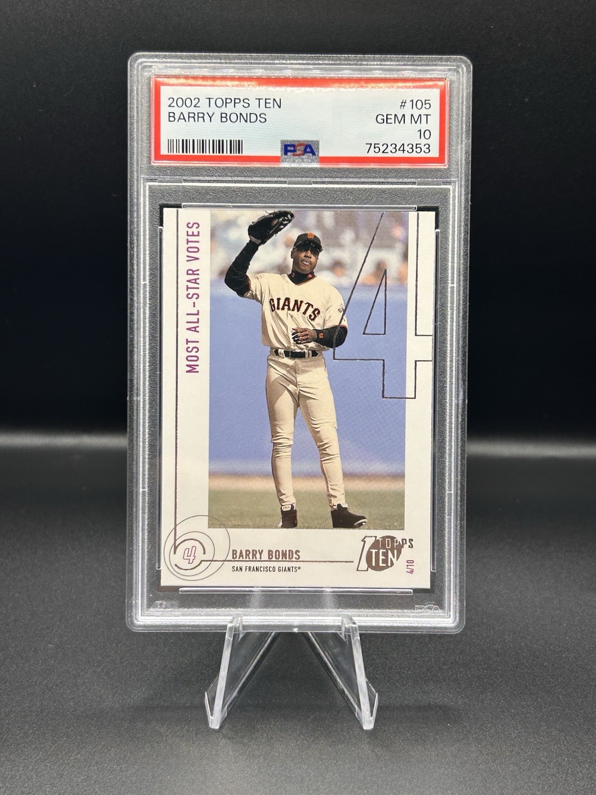 Topps Barry Bonds front