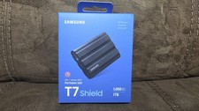 Samsung T7 Shield 1TB External SSD - Black (‎MU-PE1T0S) - New
