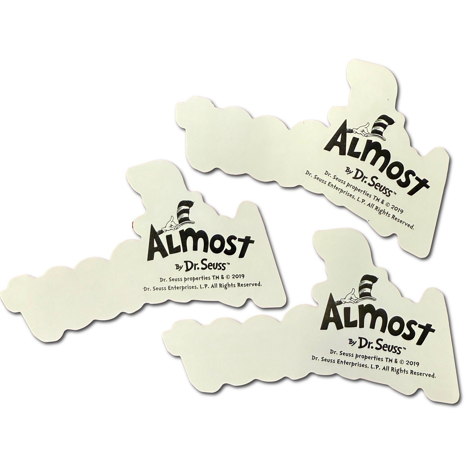 (3-Pack) Original Almost Skateboards Dr Suess Hat Sticker 3&rdquo; x 5.5&rdquo;