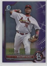 2022 Bowman Chrome Prospects Purple Refractor 20/250 Malcom Nunez #BCP-42 0t2
