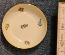 Augarten Wien Austria top Handmalerei Blümchen antik RAR Teller Goldrand s. gut!