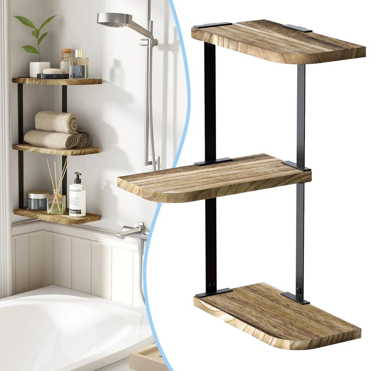 GOPLUS Mobile Angolare A 6 Livelli, Libreria Scaffale Ad Angolo Con - Foto 8