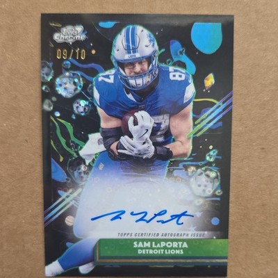Topps 2025 Topps Chrome Football - Sam LaPorta Auto Detroit Lions 09/10