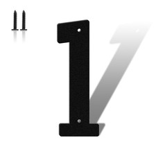 3 Inch Black Metal Letters, Modern House Address Numbers, Metal Door Numbers,...