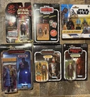 STAR WARS ACTION FIGURE LOT! QTY6 MANDALORIAN, EPISODE 1, EMPIRE RETRO COLLECTIO