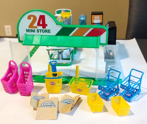Mini Brands 24 Hour Store Playset by Zuru Build Your Store incl carts etc