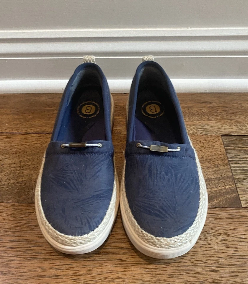 BZees MAUI Womens Comfort Slip-On Shoe Sz 7 M Navy Blue Outdoor Walking Active - Image 2 of 4